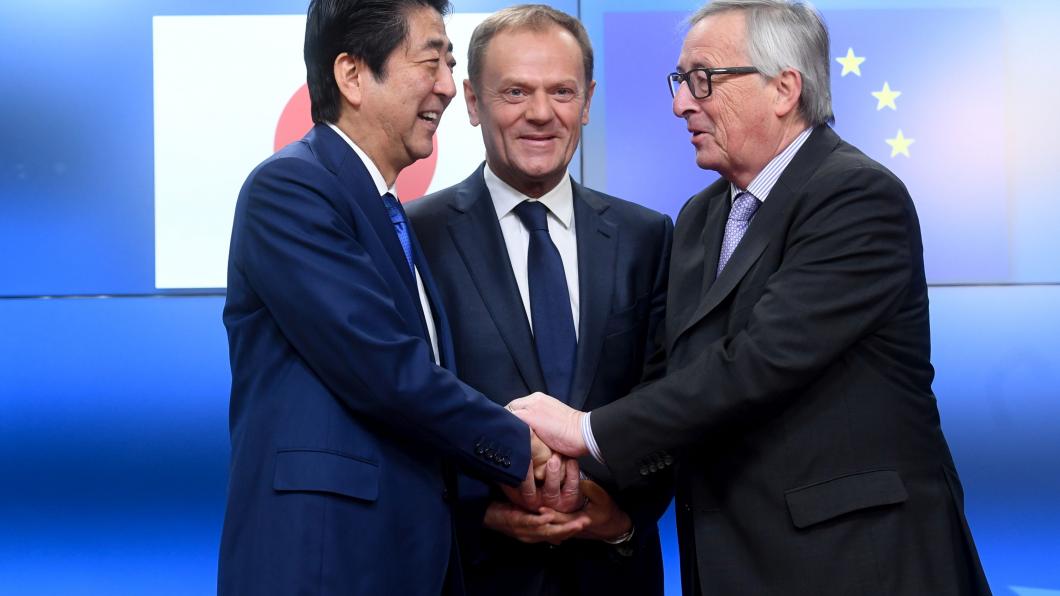 Topontmoeting tussen de leiders van de EU en van Japan Topontmoeting tussen de leiders van de EU en van Japan