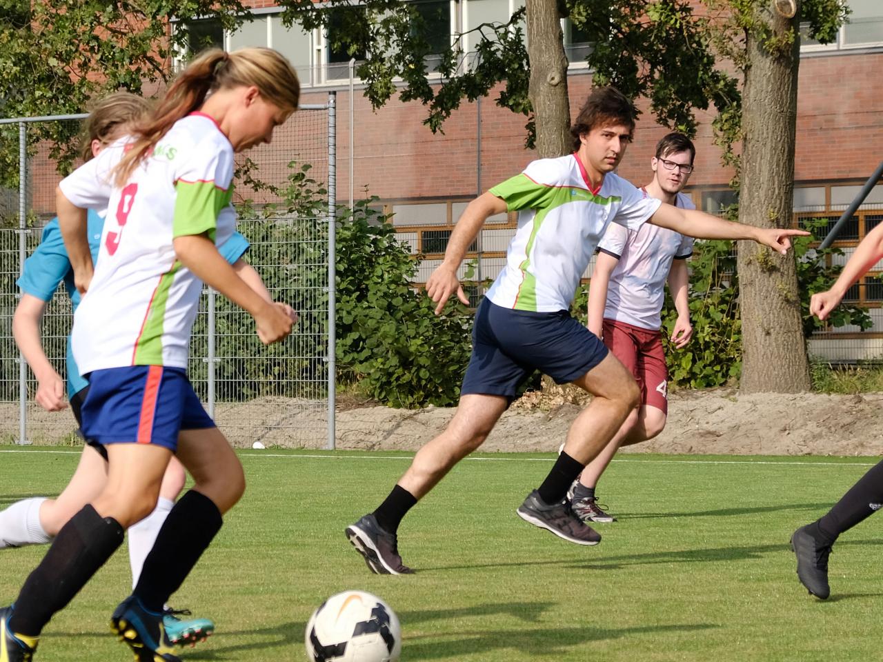 Jesse op het voetbalveld